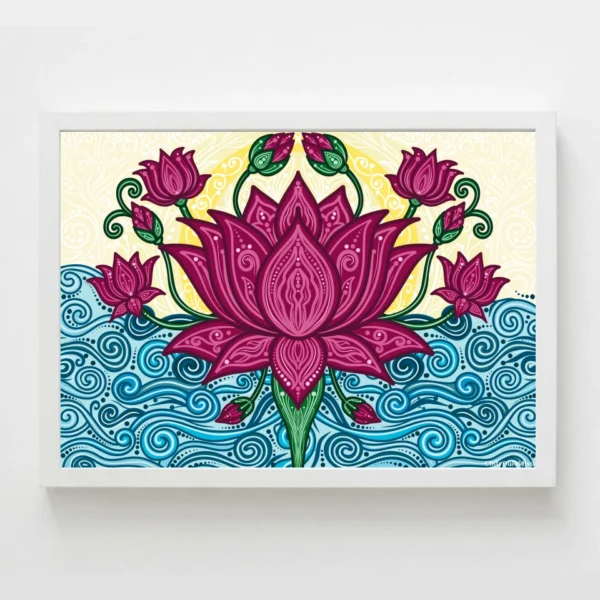 Pankaja Ananda symmetrical lotus sacred geometry art