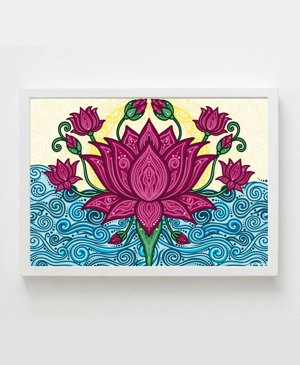 Pankaja Ananda symmetrical lotus sacred geometry art