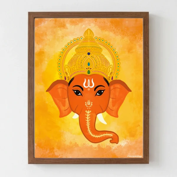 Sammukha Vighnesa Ganesha canvas art
