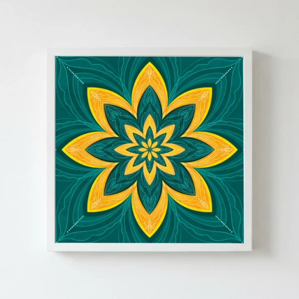Phool Kari floral artwork featuring colourful stylized petals and bold brushstrokes by ChitrAalekhya