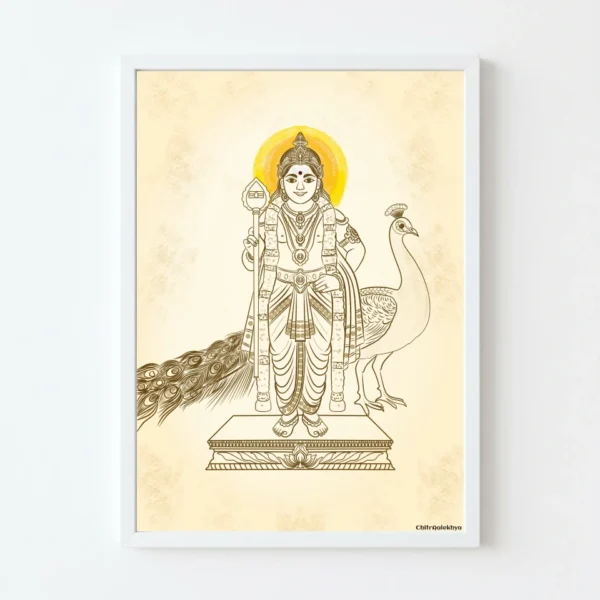 Lord Murugan | Hindu God Art | Chitraalekhya