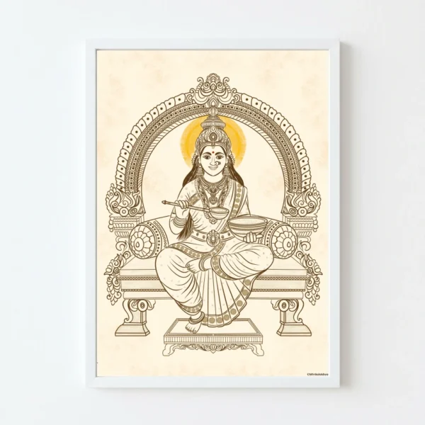 Annapurneshvari Goddess Annapurna canvas art